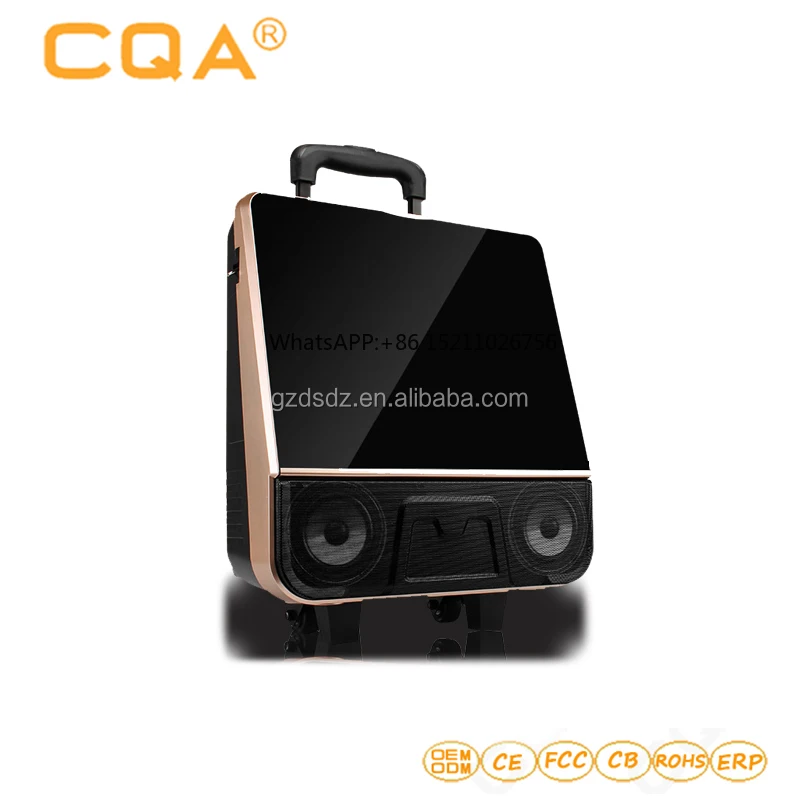 Square Dance Audio With Display Portable Outdoor Charging Speaker Player Karaoke Song Wireless Microphone