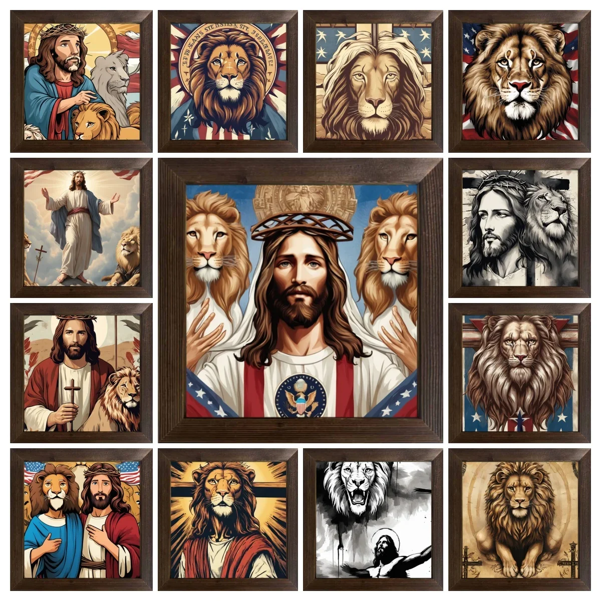 Neue Jesus Kreuz Religiöse Poster Druck Kunst Wasserdichte Papier Aufkleber, Café, Bar Zimmer Wand Dekoration Produkte