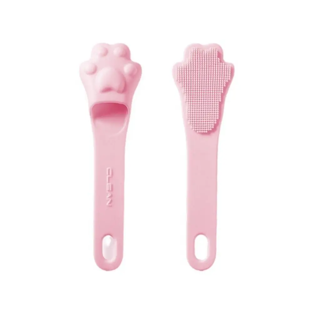 Easy Use Silicone Cat's Paw Silicone Face Brush Facial Washing Deep Clean Finger Nostril Brush Massage Soft Skin Care Tool Bath