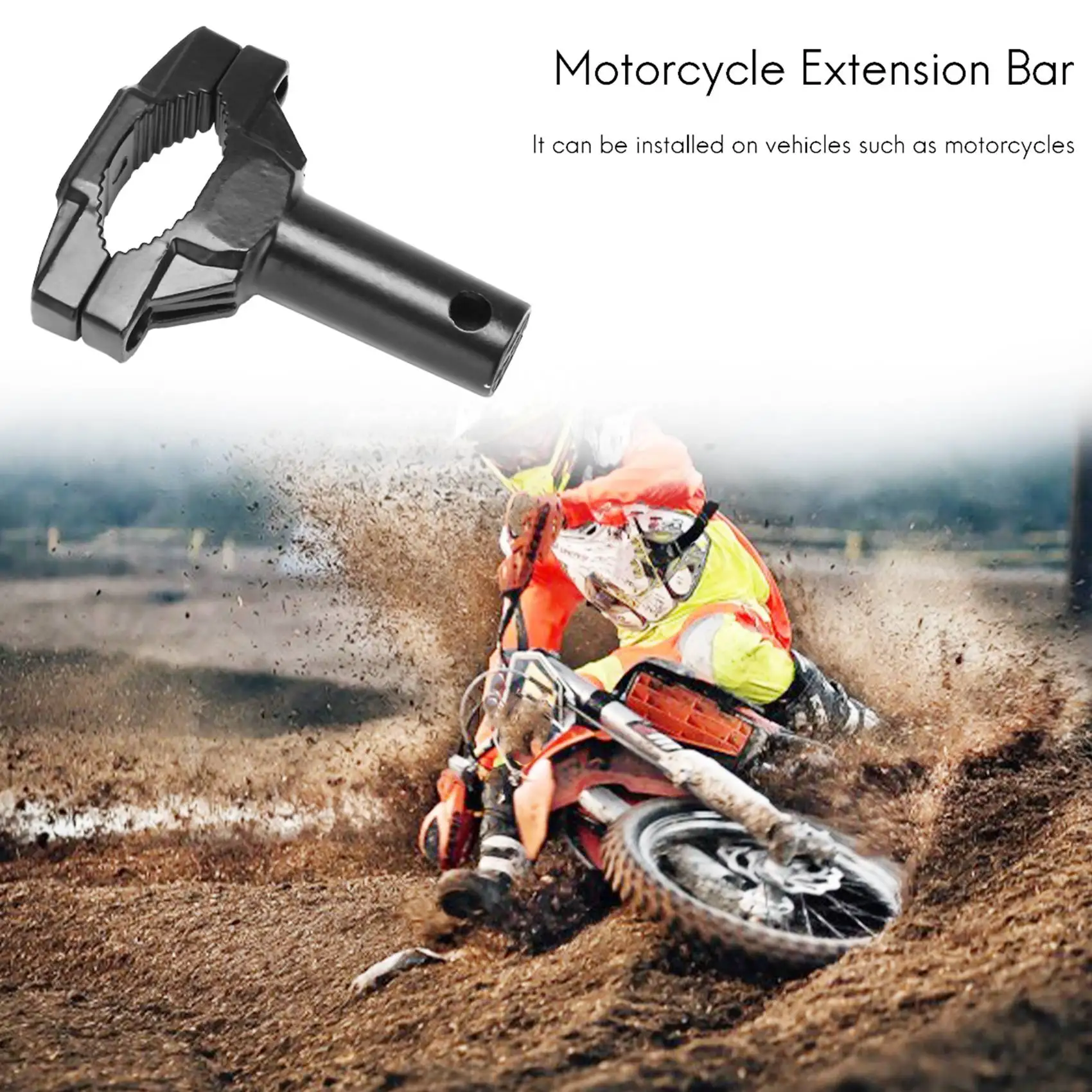 

Motorcycle Extension Bar Bracket Motorbike Off-Road Spotlight Fork Handle Bracket Fixed Lamp Holder