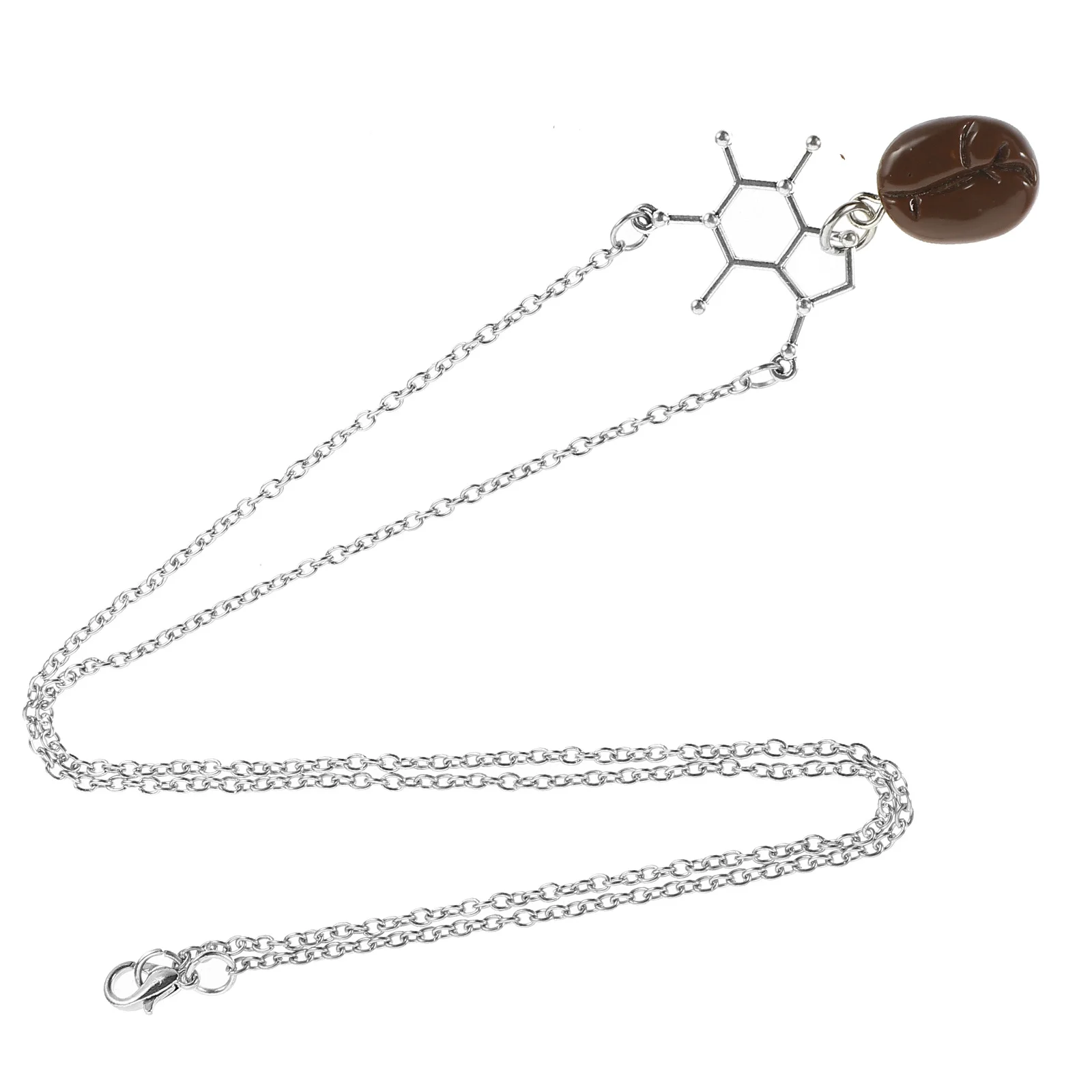 القهوة عاشق قلادة قلادة سبائك الراتنج ضوء القهوة الفول المجوهرات قلادة للنساء العصرية الأزياء هدية سحر #5