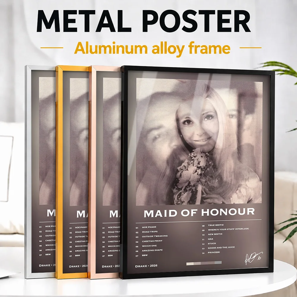 Maid Of Honour Drake Album Metal Poster With Aluminum Alloy Frame Personalized Hip Hop Tribute Wall Art Ideal For Music Room