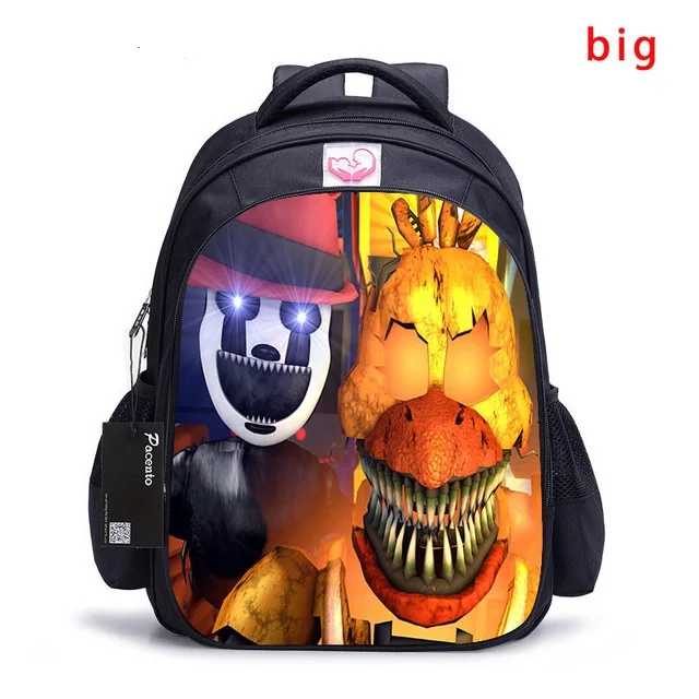 16inch Primary Backpack Boys Girls FNAF School Bags Orthopedic Night Bear Children Cartoon Kindergarten Bags