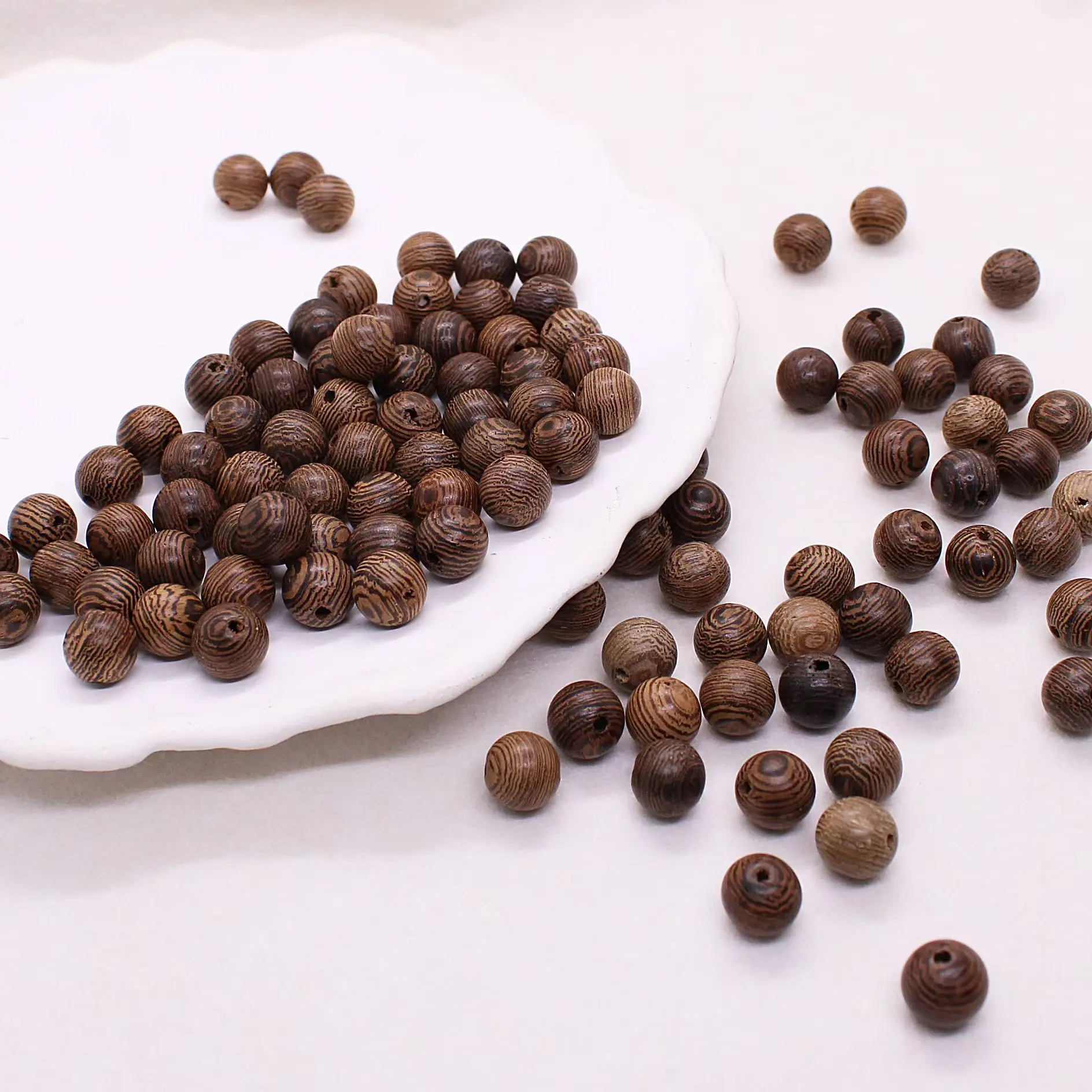

500g/Lot Natural Wood Round Loose Beads 6/8/10mm DIY Buddha Bracelet Jewelry Making Supplies Handmade Accessories for Necklace