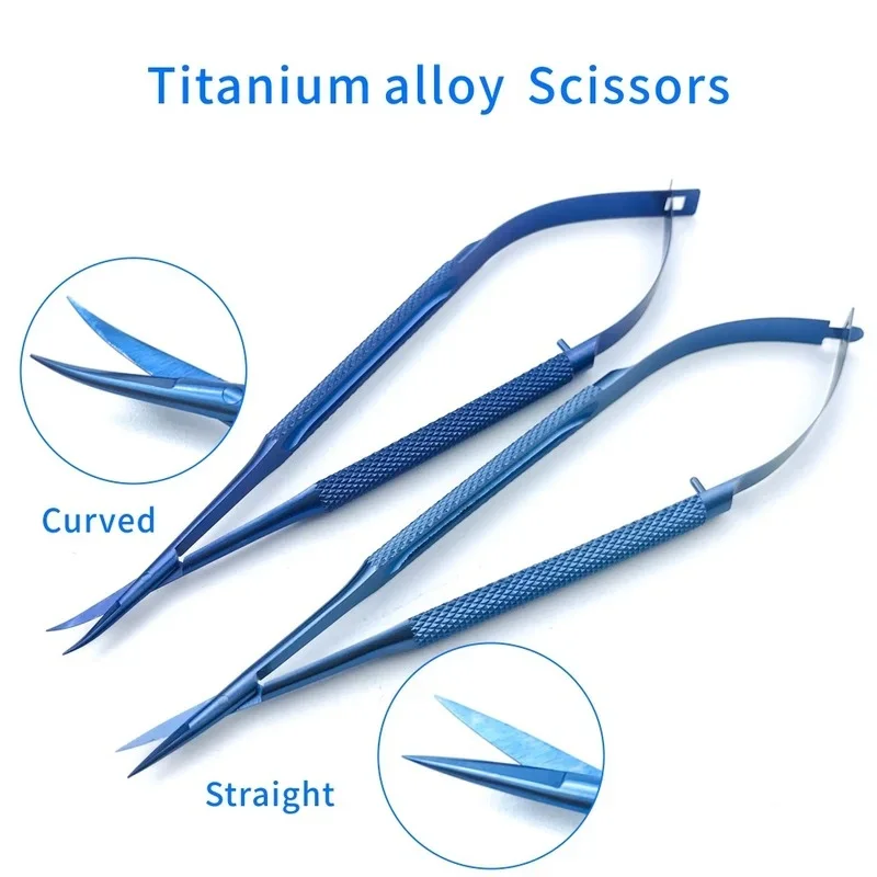 Titanium Ophthalmic Micro Cornea scissors Ophthalmic Surgery scissors Instrument