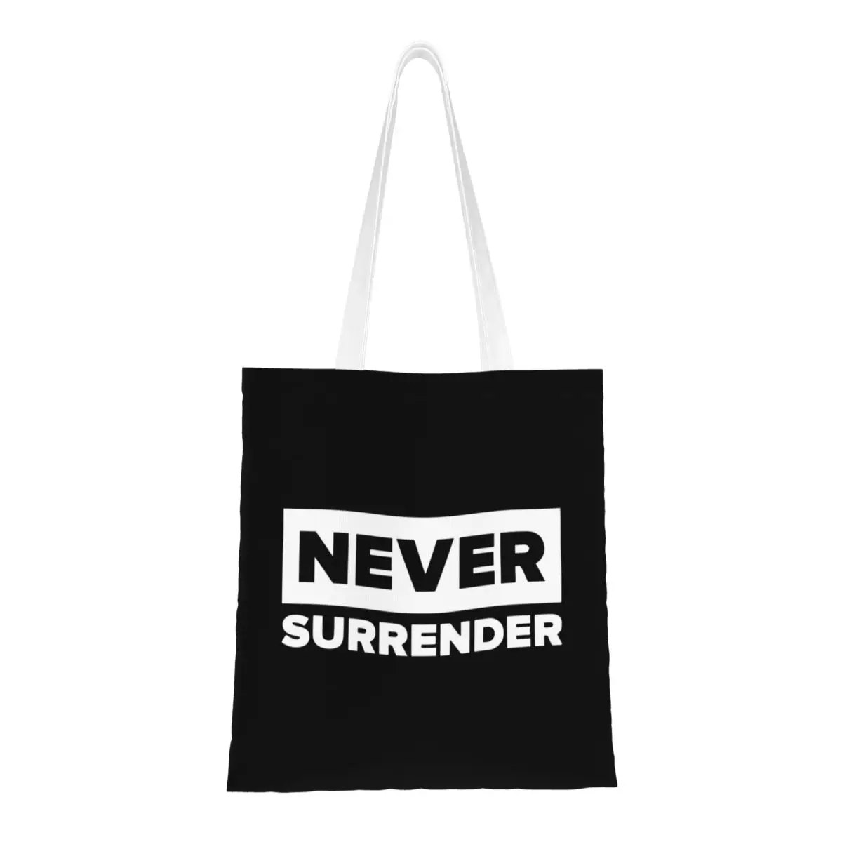 

Холщовая большая сумка Freedom Charlie Kirk Never Surrender, экологически чистая большая вместительная продуктовая сумка для школьных сумок унисекс