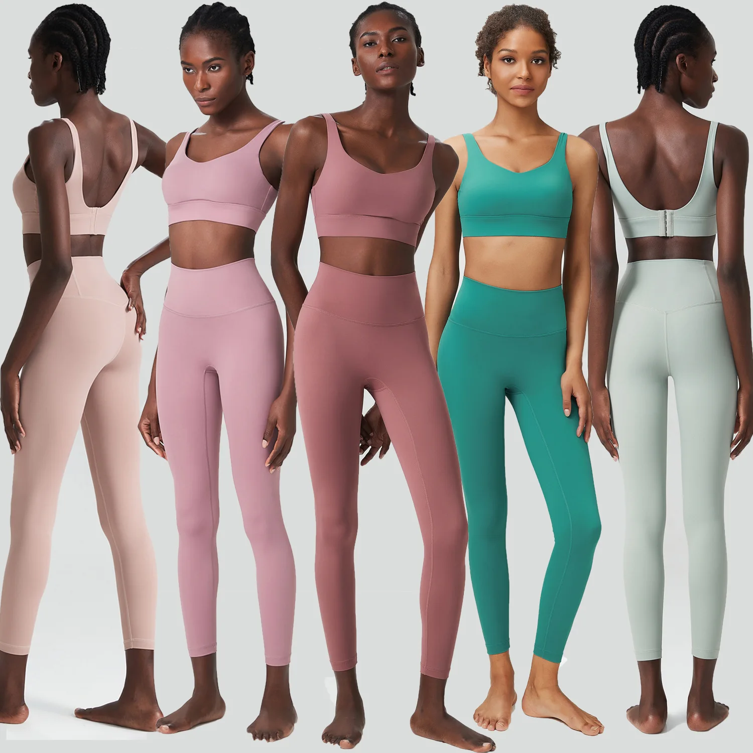 

Maxdutti Yoga Suit Set, Women's Cross-border European And American Sports And Fitness Clothing Two-piece Set