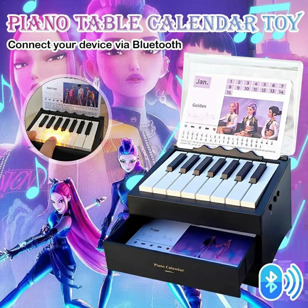 

Адвент-календарь на фортепиано Magic Girl, музыкальный календарь, игровой мини-клавиатурный настольный календарь, идеальный подарок на Рождество и Новый год
