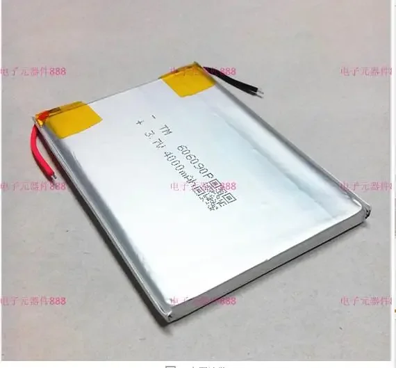 신제품 핫 A 3.7V 폴리머 리튬 배터리, 626190 7 인치 태블릿 컴퓨터 배터리, 모바일 전원 4000MAH 충전식 리튬 이온 셀
