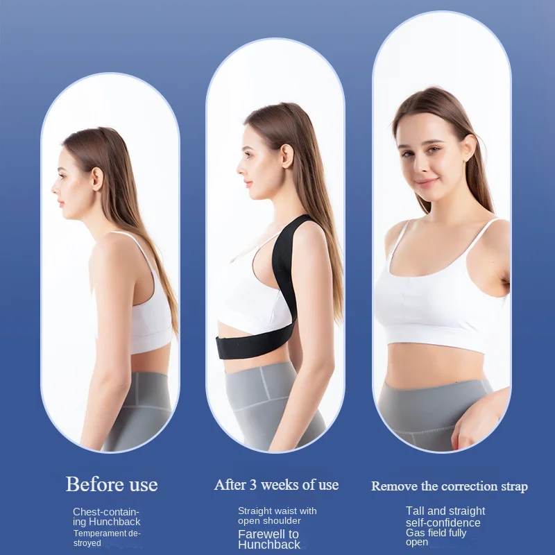 New Posture Brace Belt Adjustable Upper Back Pain Relief Detection Vibration Reminder High Quality Smart Posture Corrector