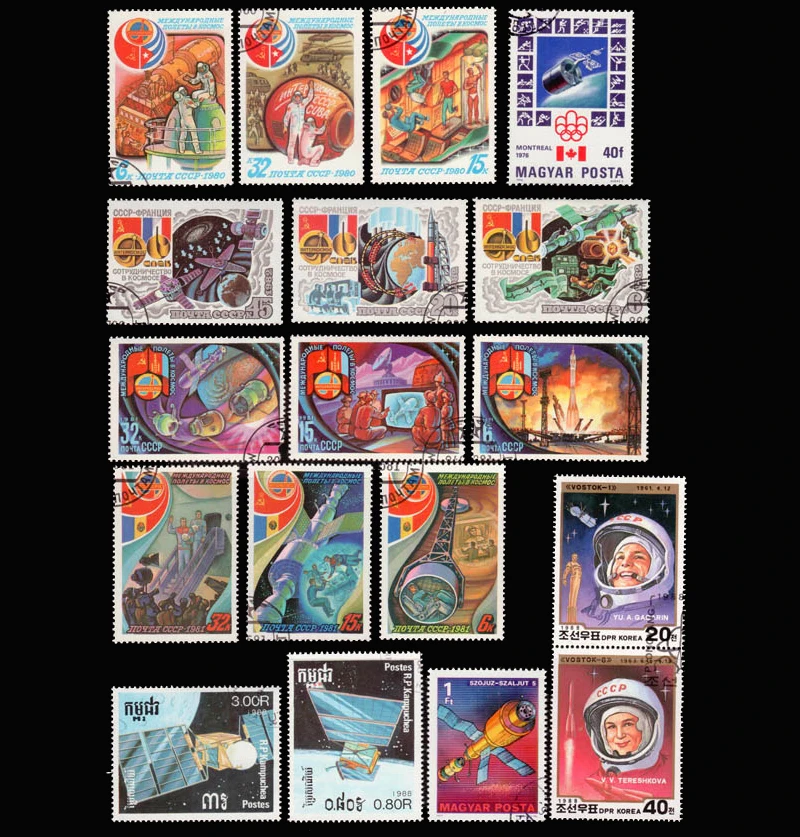 50 100 Pcs/lot Space Topic Stamps Original Postage Stamp with Postmark Good Condition All Different Froms World