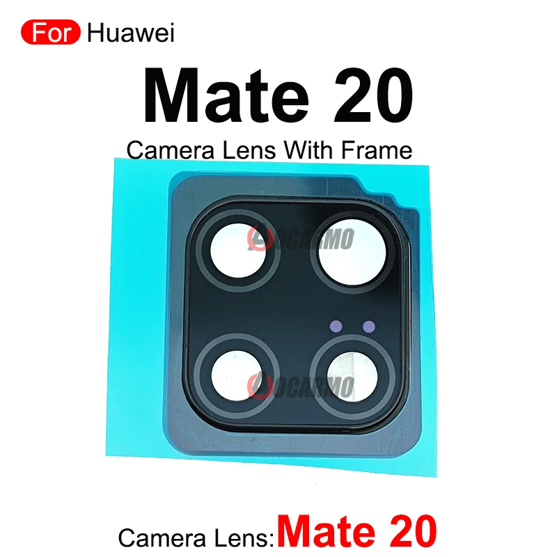 1Pcs Back Camera Lens With Frame With Adhesive Repair For Huawei Mate 20 Pro 20Pro 20X Replacement Parts