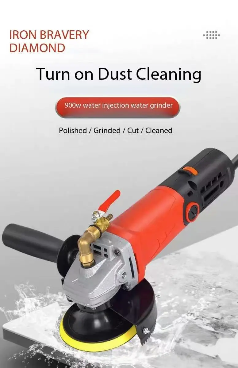 

900W Variable Speed Water Mill Portable Water Filled Grinding Machine Electric Stone Hand Wet Polisher Grinder
