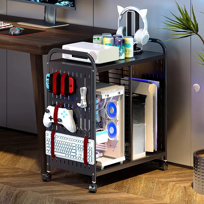

Computer host bracket mobile placement desktop chassis base cart e-sports hole board floor rack