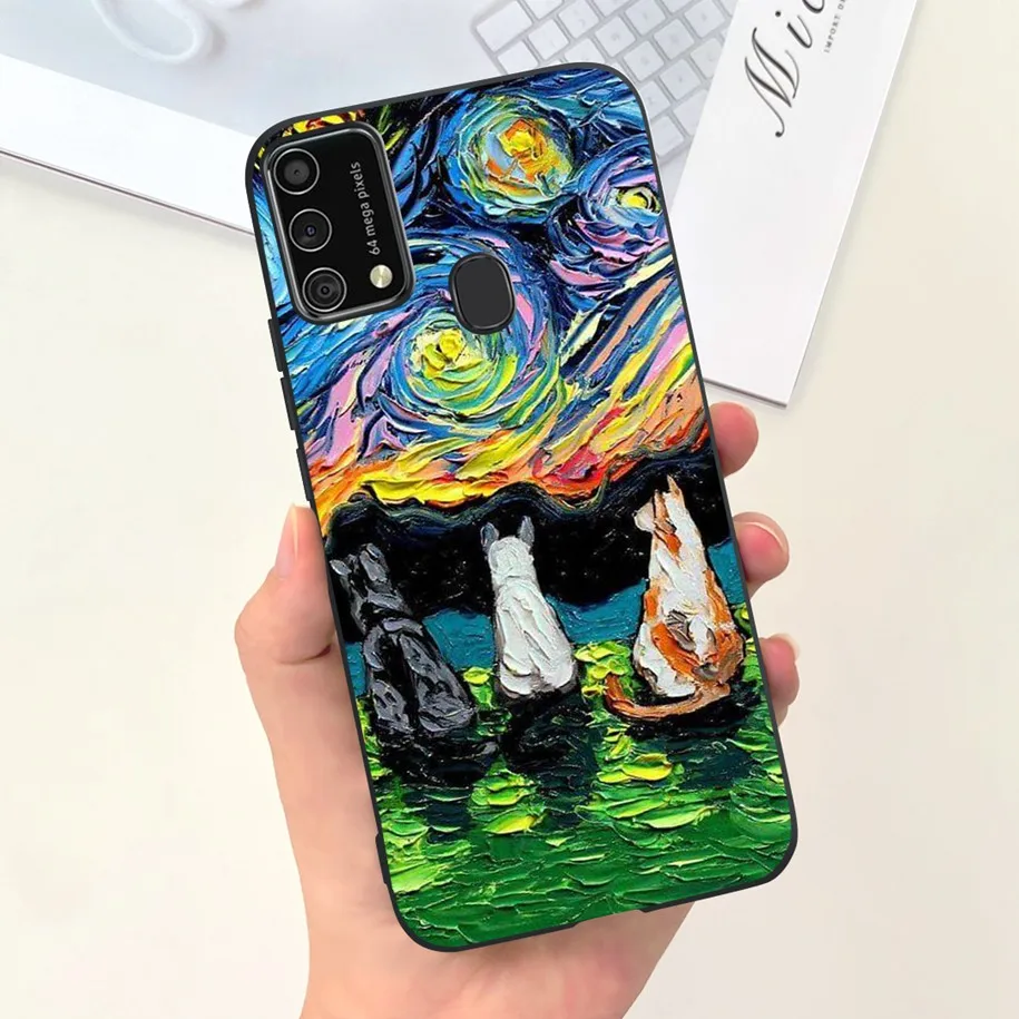 Dla Samsung Galaxy M21 pokrowiec SM-M215F uroczy astronauta kreskówka smukły miękki silikonowy pokrowiec na telefon Samsung M31 Prime M 21 M 31 Funda