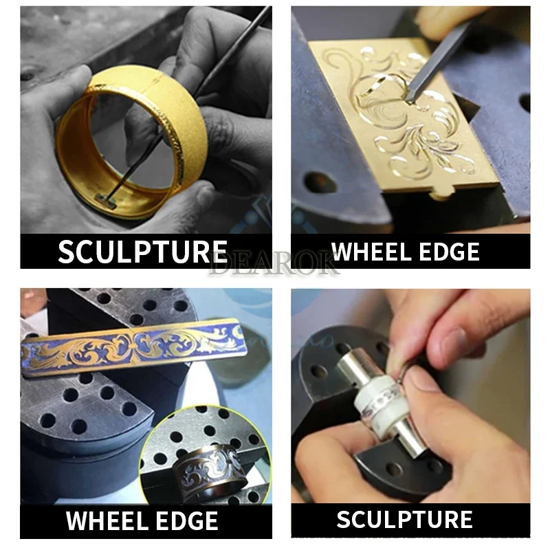 High Quality Graver Helper Pneumatic Engraving Machine with Two Handpieces Jewelry Tools & Equipment 110V/220V