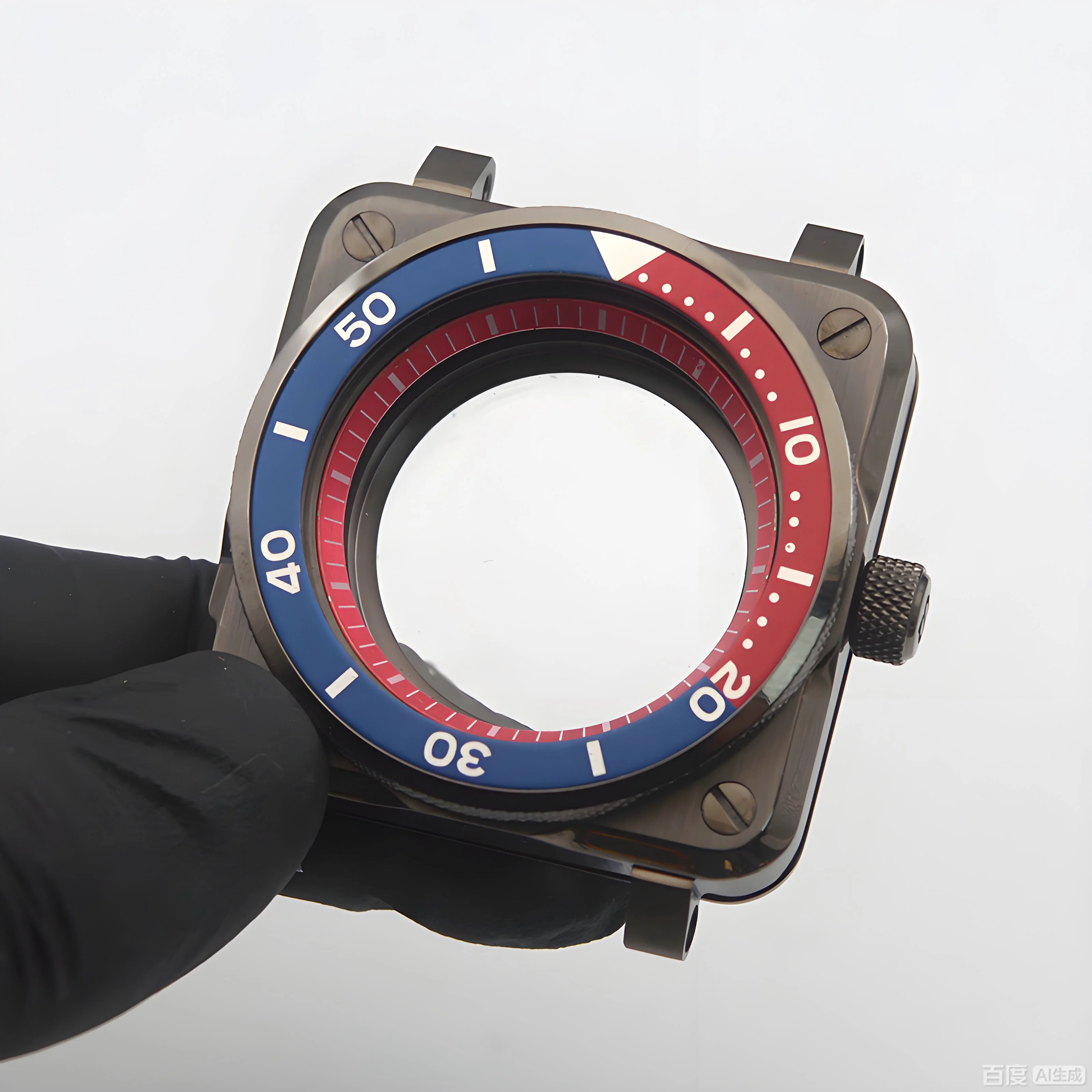 

Модный квадратный корпус часов цвета оружейной стали, водонепроницаемые аксессуары из нержавеющей стали, подходят для механизмов NH35 и NH36, для пилотских часов.