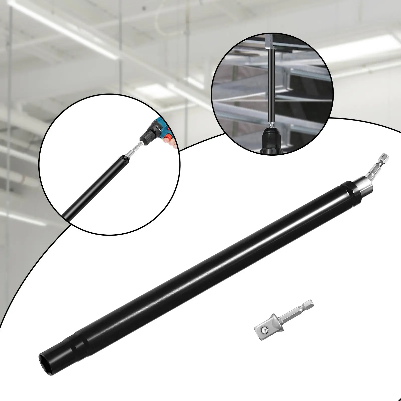 Hollow Socket 360° Rotatable with Hex Shank 1/2" Impact Grade Socket Adapter