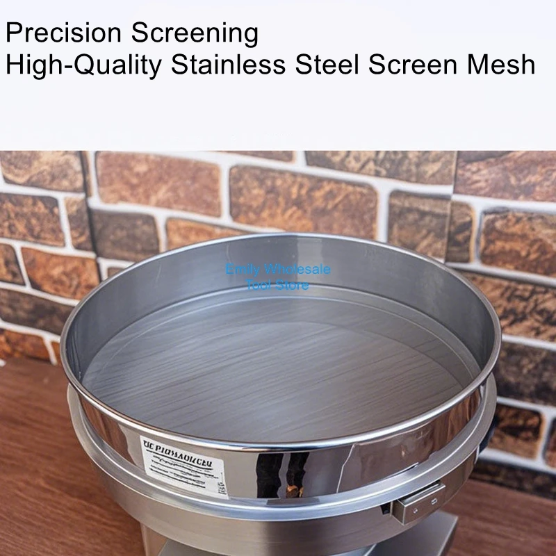 Small Stainless Steel Vibrating Screen, Electric Sifter, and Filter Screen for Traditional Chinese Medicine Powder