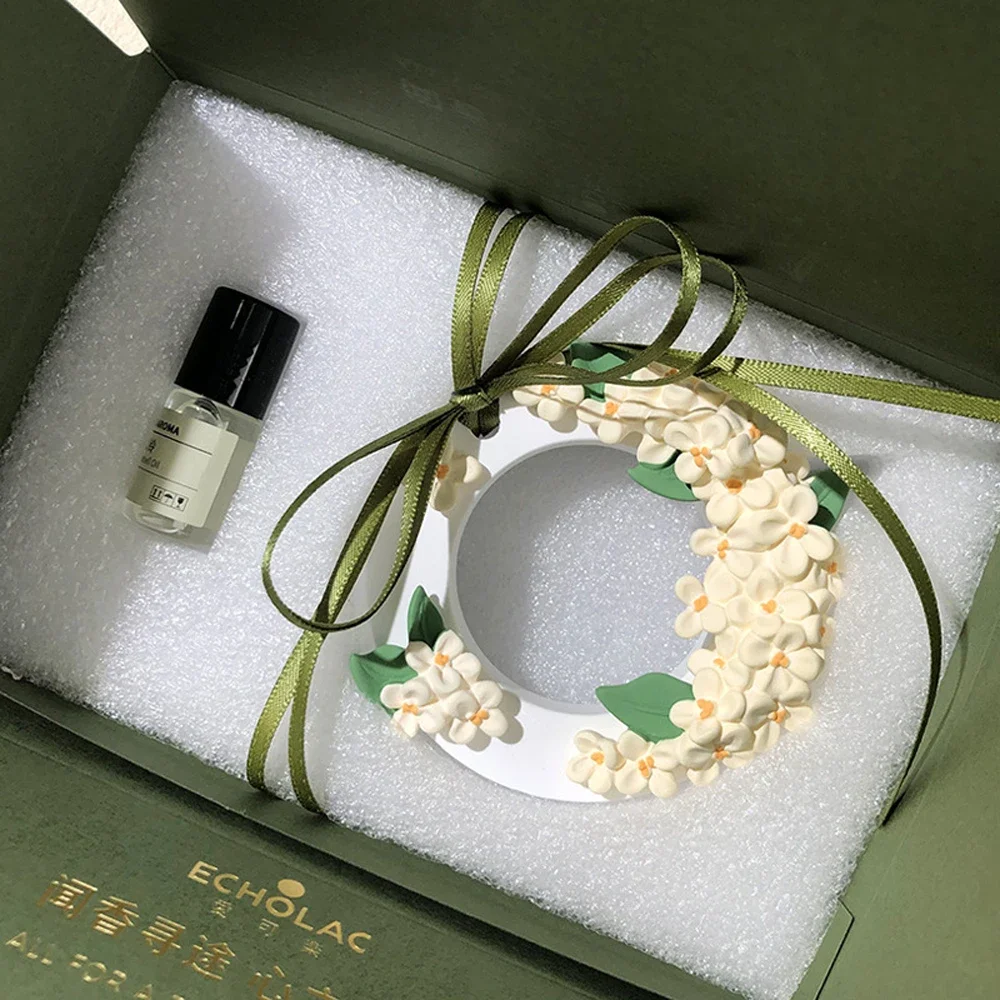 

Osmanthus Car Aromatherapy Pendant - Early Autumn Romantic Gift Box, Sweet Floral Car Hanging Gift
