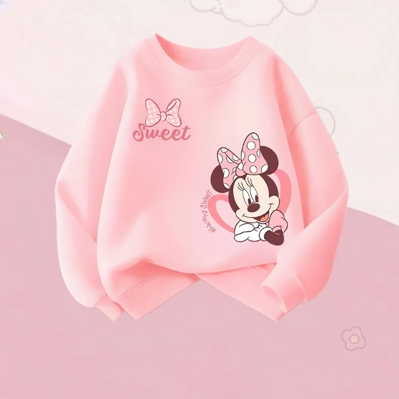 2026 Herbst Neue Mädchen Freizeit-Sweatshirts Kinder O-Ausschnitt Hoodies Cartoon-Druck Kinder Langarm-Oberteile Atmungsaktive Sportkleidung – Detail 6