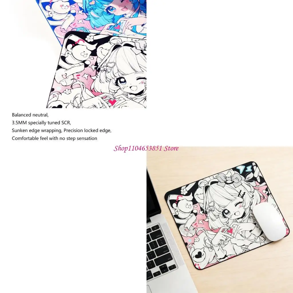 Durability Rubber Gaming Mousepad Featuring Whimsical