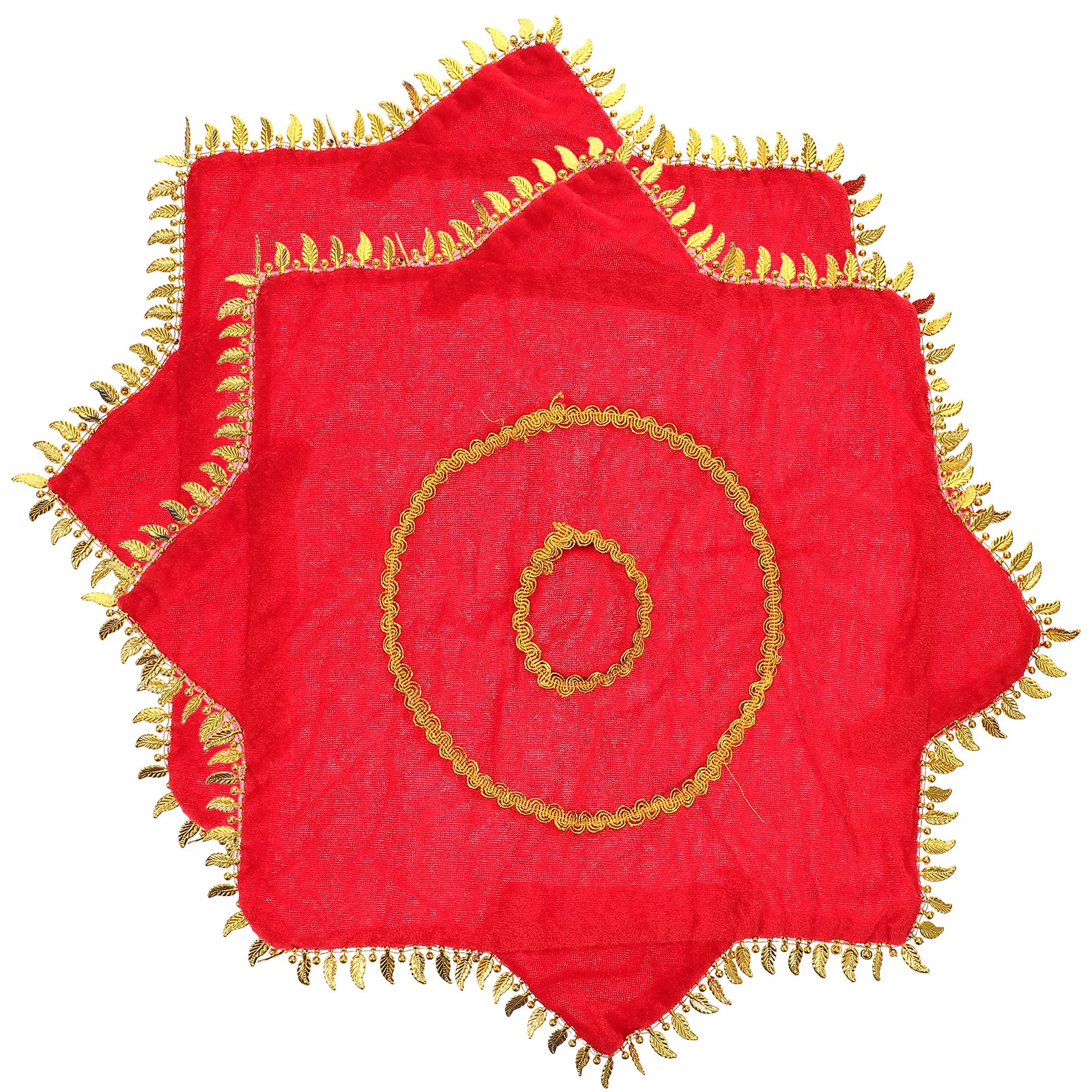 2 Pcs Swivel Handkerchief Stage Performance Prop Props Yangko Cloth Octagonal Towel Dance