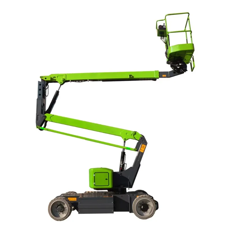 18m Fully Self - Propelled Towable Electric Curved Arm Boom Lift Man Basket Platform