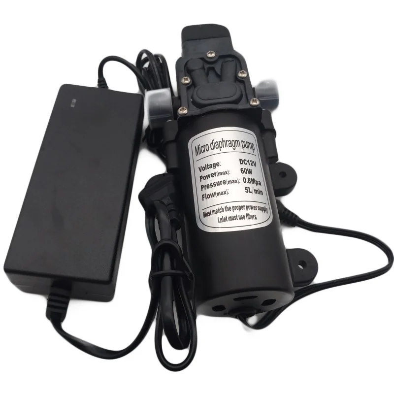 Booster Mist Pump 12V DC 110 PSI Water Self-Priming With Power Adapter For Swimming Pool Garden Spryaer Irrigation System