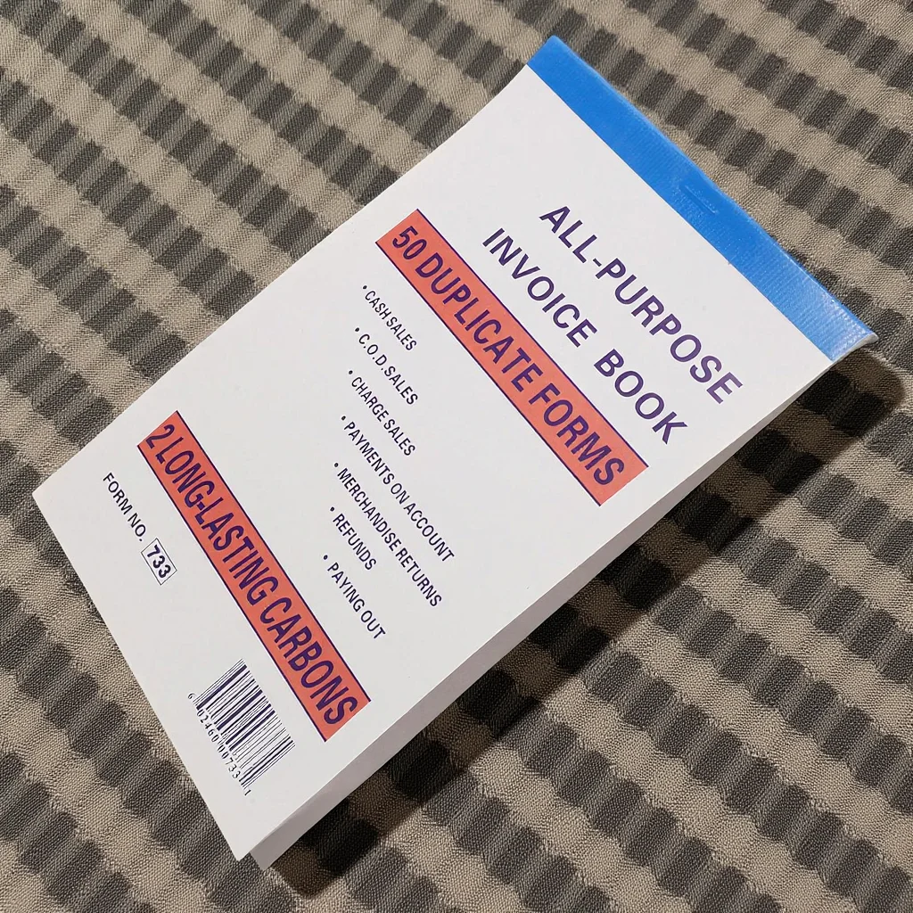 

Receipt Book For Sales Order Invoice Management Multicolumn Design Small Business Financial Tracking Tool Purchase Order