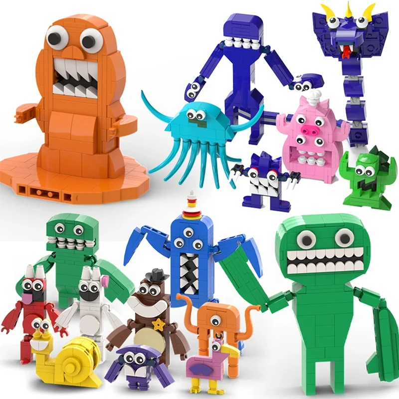 Moc Monster Garten BanBan Building Blocks Set For Kid Anime Action Figure Bricks Construction Toys For Kid Birthday Gift