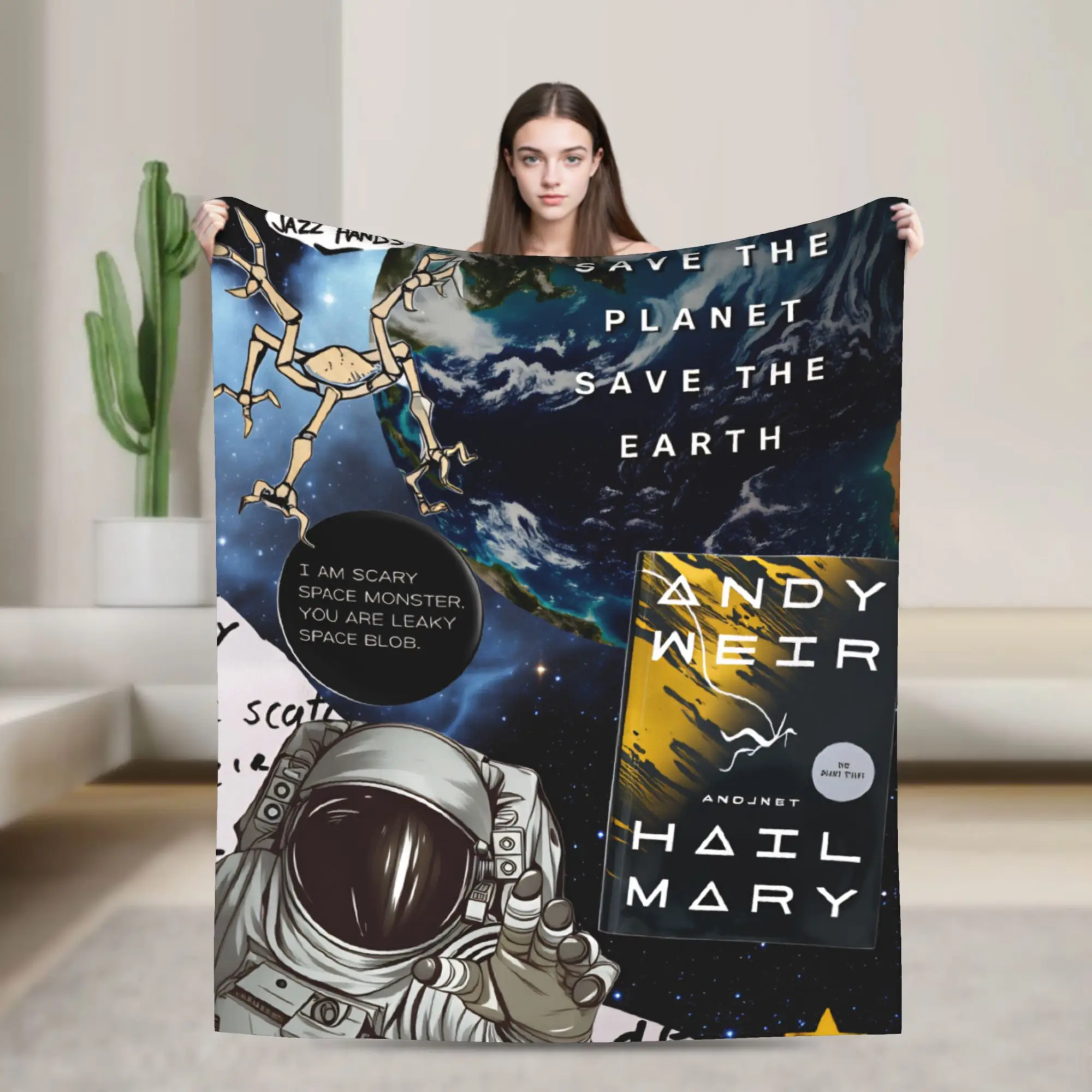 Project Hail Mary Blanket Quality Warm  Throw Blanket Autumn Decorative Couch Chair Sofa Bed Fashion Bedspread