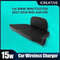 Car Dashboard Holder Quick Wireless Charger For BMW Mini One Cooper S Hatch F55 F56 2017-2019 Interior Modification Accessories