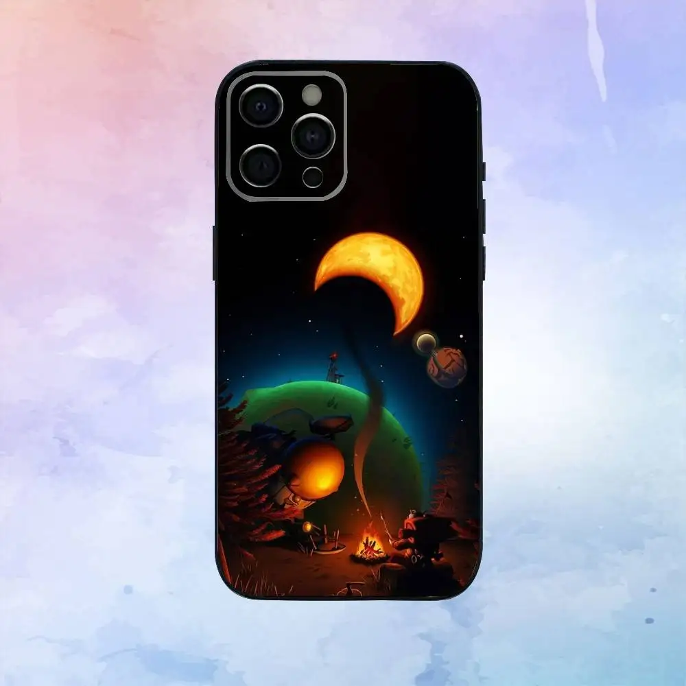 حافظة هاتف O-outer W-Wilds Game لهاتف iPhone17,16,15,14,13,12,11 Plus، Pro Max غطاء أسود ناعم