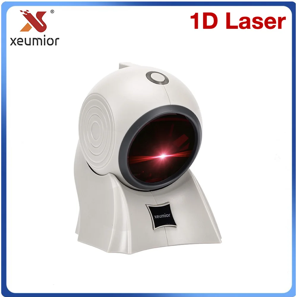 20 Lines USB/RS232/PS2 Desktop Omnidirectional 1D Laser Barcode Scanner  POS Barcode Reader for Retail Store/Supermarket SM-8120