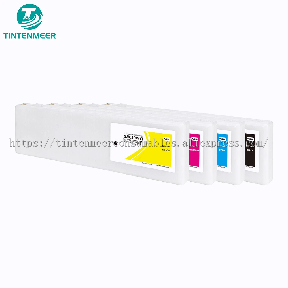 

TINTENMEER CARTRIDGE SJIC30P C33S020635 C33S020636 C33S020637 C33S020638 COMPATIBLE FOR ColorWorks C7500GE Inkjet Label Printer