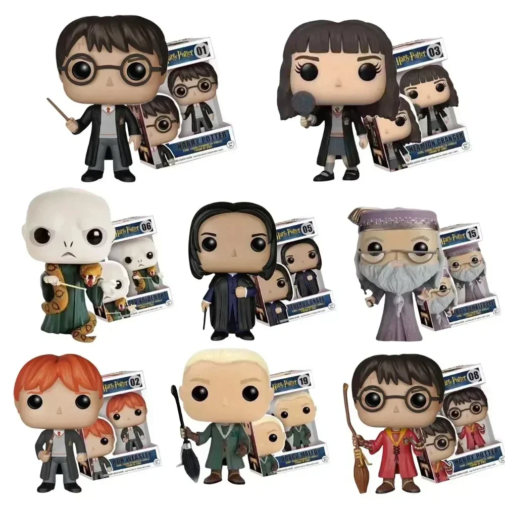 Funko POP Harry Potter Ron Hermione Snape Dobby Luna Lord Voldemort Soul Eating vinilo colección de figuras de acción modelo juguetes regalos