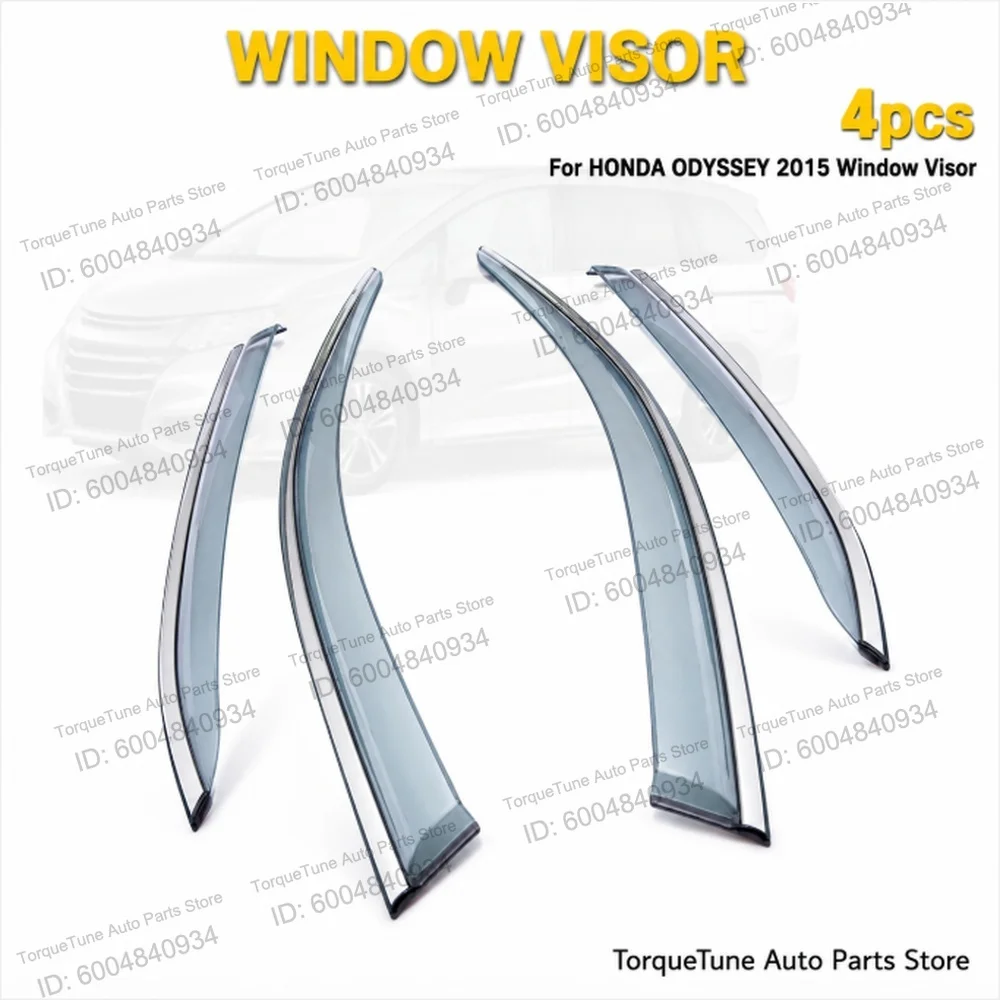 Premium In Channel Direct Fit Easy Installation Durable Aerodynamic Window Visor Wind Deflector For HONDA ODYSSEY 2015
