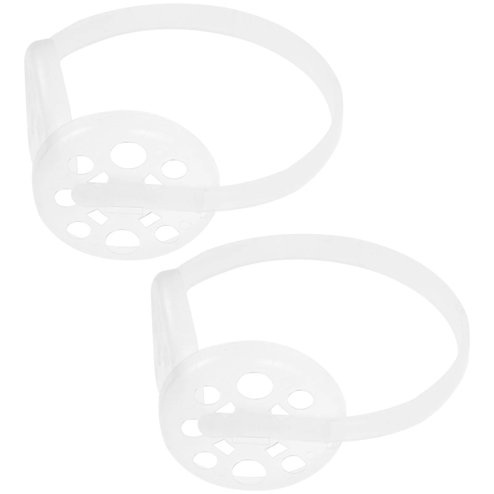 

2 pcs Plastic Earmuff Frame Holder Winter Ear Cup Shelf Making Rack DIY White Warm Practical Easy Sturdy Safe Fine Reasonable