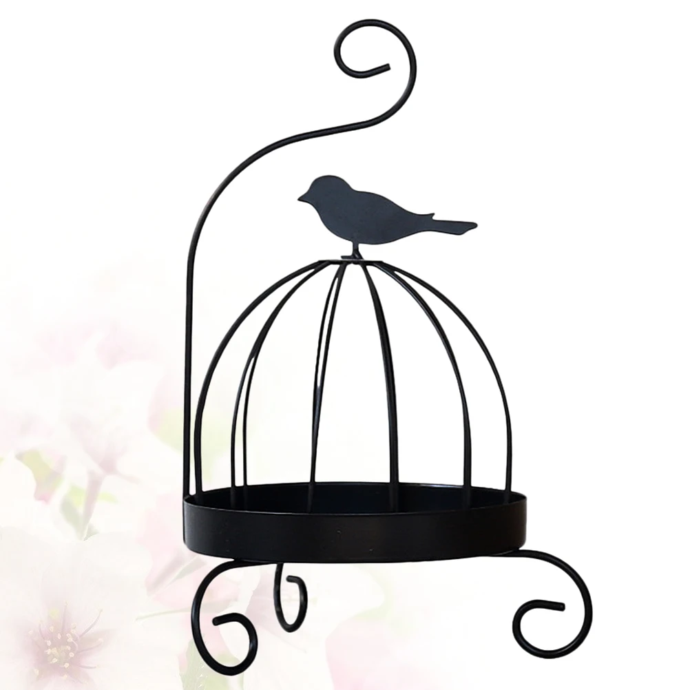 

Large Incense Holder Metal Bird Cage Ornaments Desktop Decoration Decorations Black