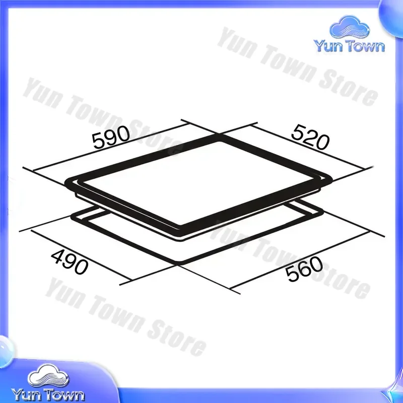 Induction Cooktop for Simple Plug in Induction Hob with Eurokera Glass 4 Burner Boost 60cm Kitchen Appliance Electric Stove