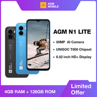 AGM Note N1 Lite Smartphone, 6.52 Inch, 90Hz IPS Display, 4GB RAM + 128GB Storage, 50MP AI Camera, 4900mAh Battery, Android 13