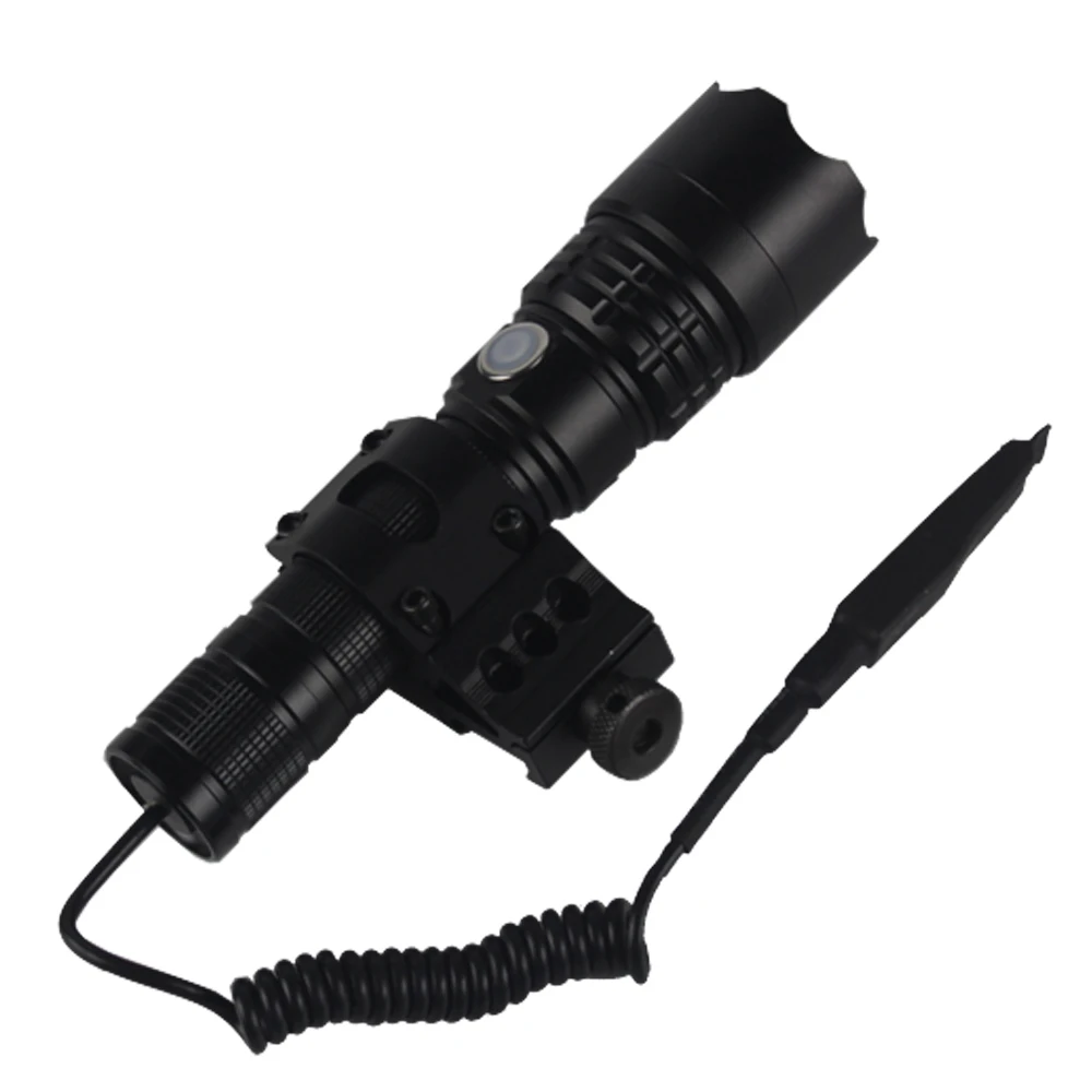 IR 850nm/940nm Tactical Infrared Radiation Zoomable LED Flashlight Type-c USB charging Focus Night Vision Hunting Torch