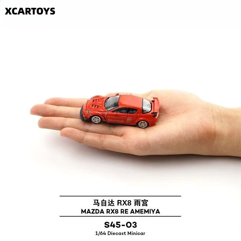 Xcartoys POPRACE MAZDA RX8 RE AMEMIYA Supercar Collection Ornament Alloy Amamiya Racing Model (Metal and Plastic Parts)