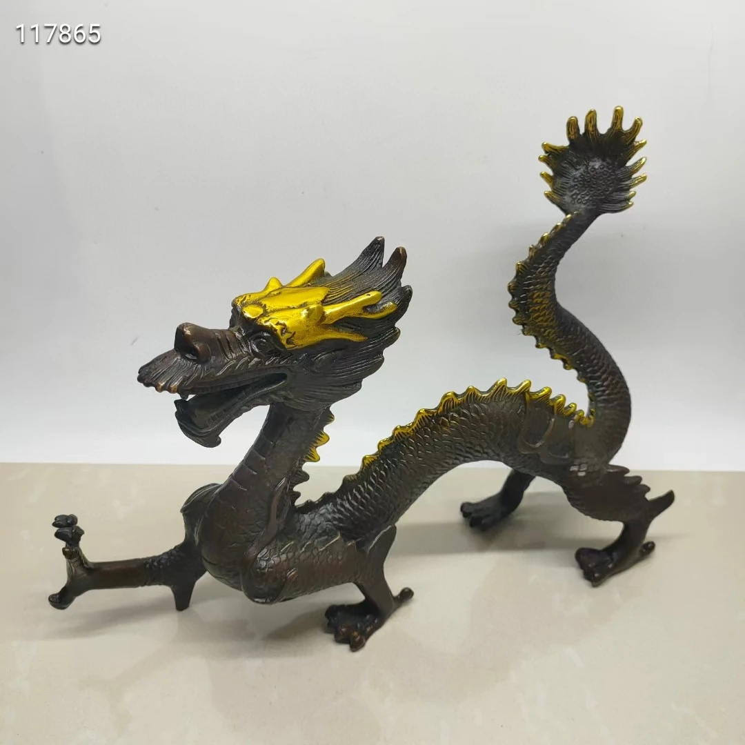 Magical Dragon Statuary Ancient Divine Beast Fortune Home Mascot Bless Exorcise Evil Spirits Display