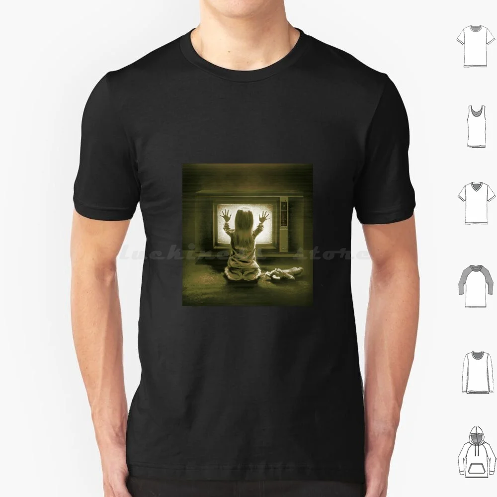 

Poltergeist T Shirt Big Size 100% Cotton Film Cinema Movie Tobe Hooper Cult Movie Horror Paranormal Spirit Tv Little Girl