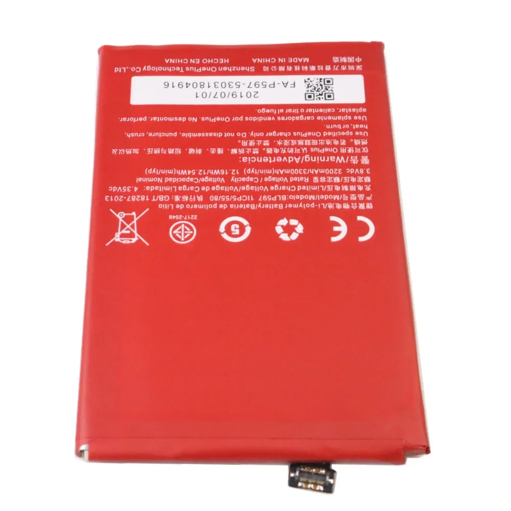 100% New Original  BLP597 3300mAh Mobile Phone Battery For One Plus OnePlus 2 A2001 High Quality Batteries Bateria