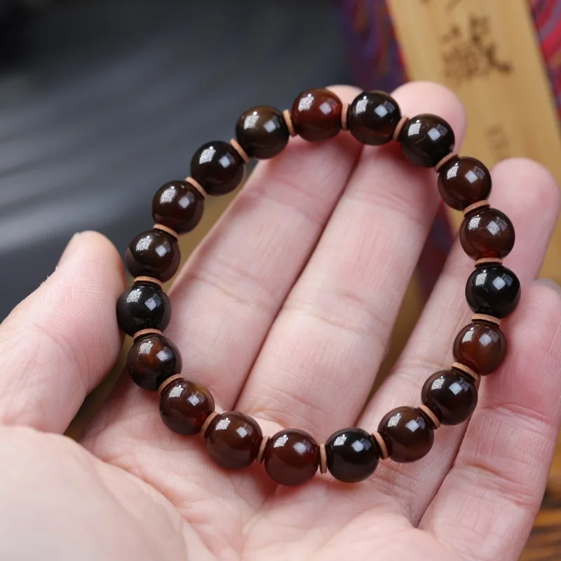 blood shell decorative bracelet with sugar cane pattern, goat horn and mountain tortoise sh