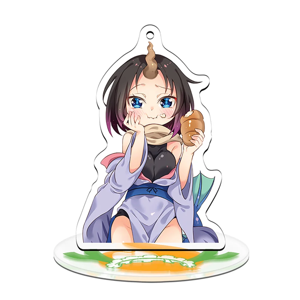 10CM Anime Miss Kobayashi's Dragon Maid Acrylic Stand Model Cosplay Characters Ornament Accessories Goods Collection Gifts