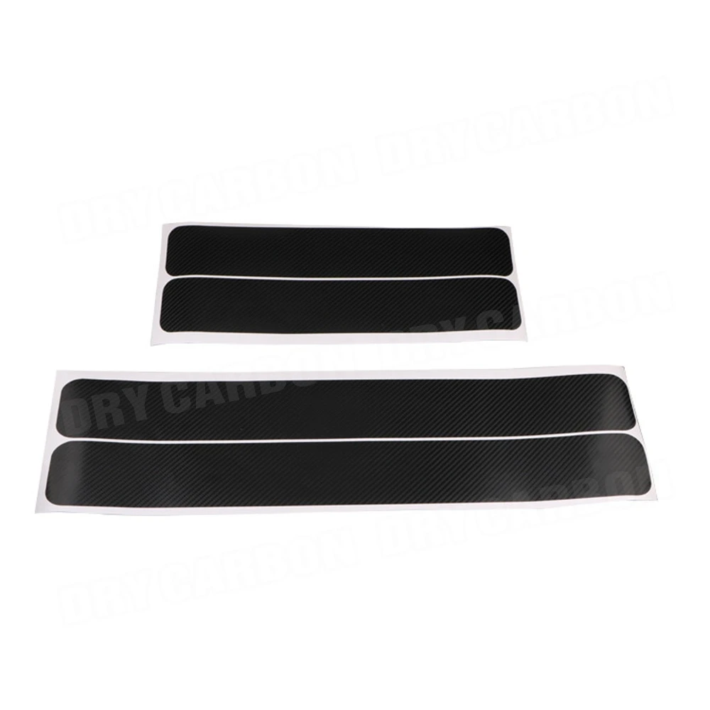Carbon Fiber Car Sticker DIY Paste Protector Strip Auto Door Sill Side Mirror Anti Scratch Tape Waterproof Protection Film